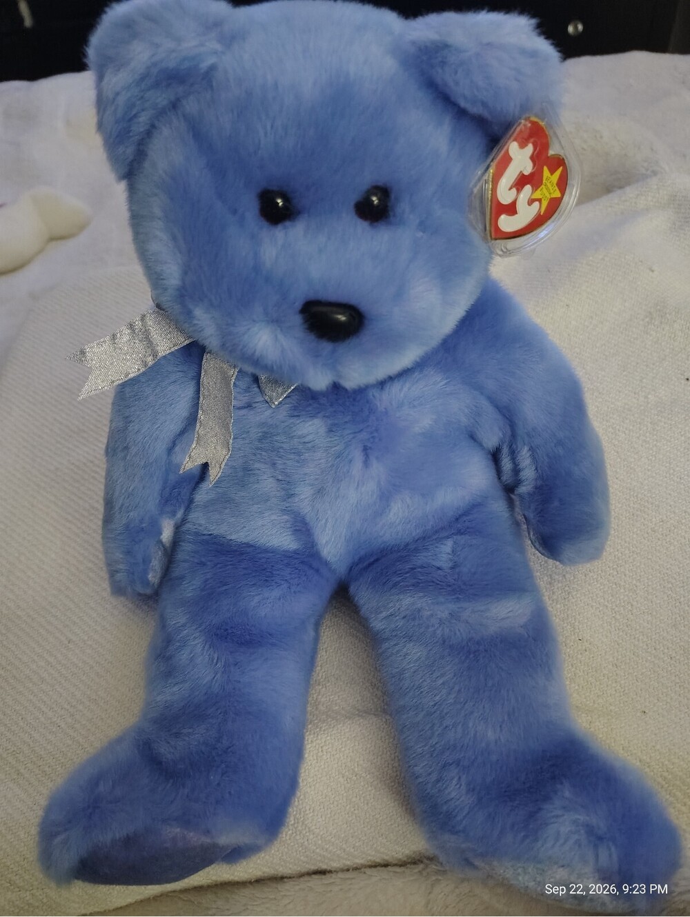 Ty Beanie Baby Clubby II Blue Bear Plush Toy